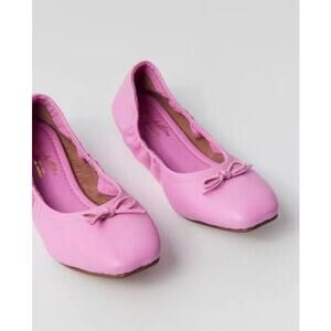 New Seychelles Breathless Ballet Flat in Pink Leather Women's Size 8.5